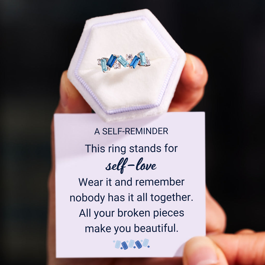 Nobody Has It All Together Blue Band Ring