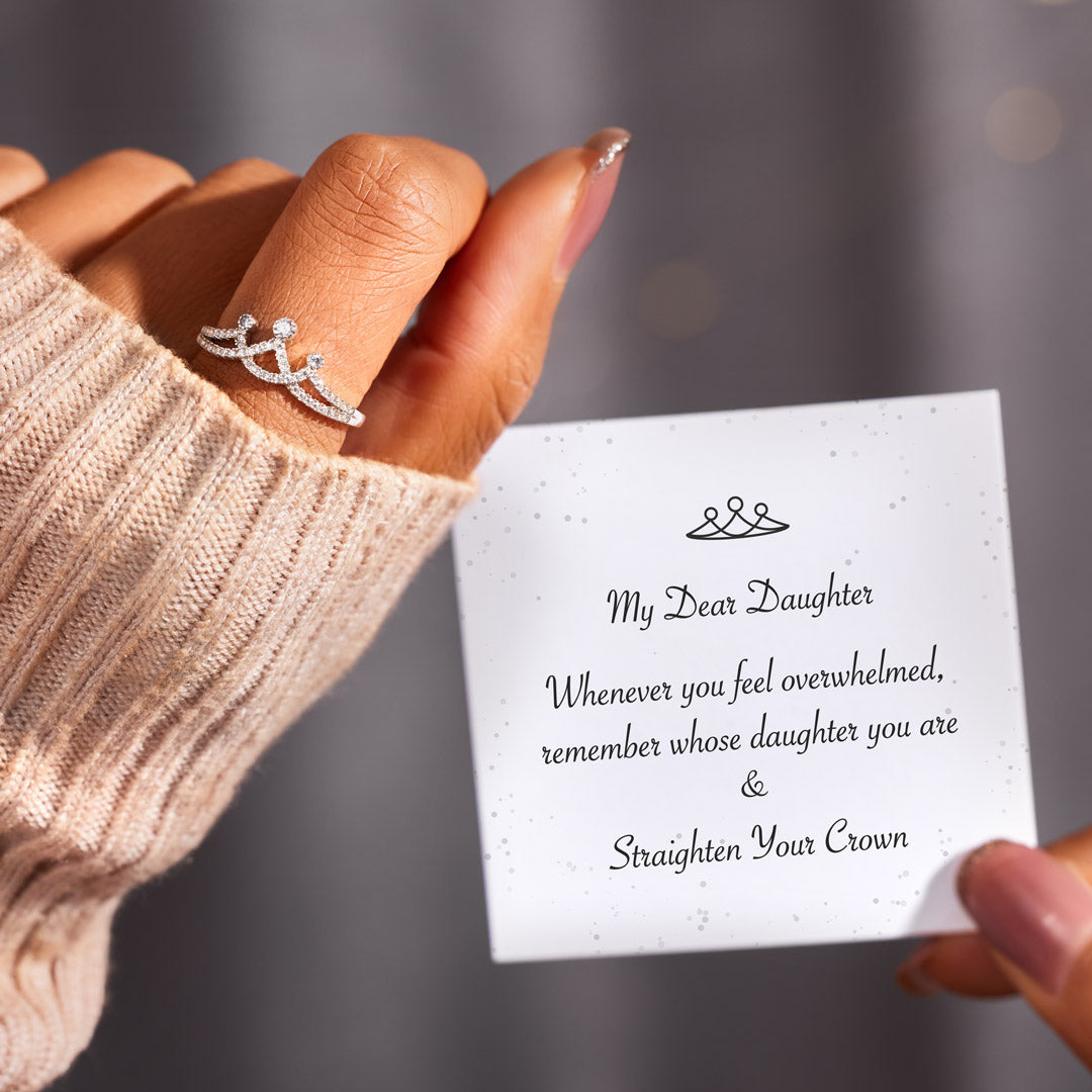 Straighten Your Crown Minimalist Crown Ring