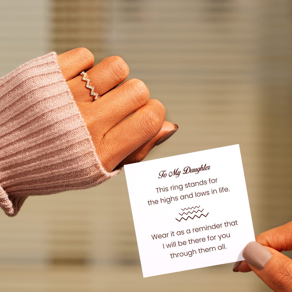 To Daughter From Mom Highs And Lows Ring