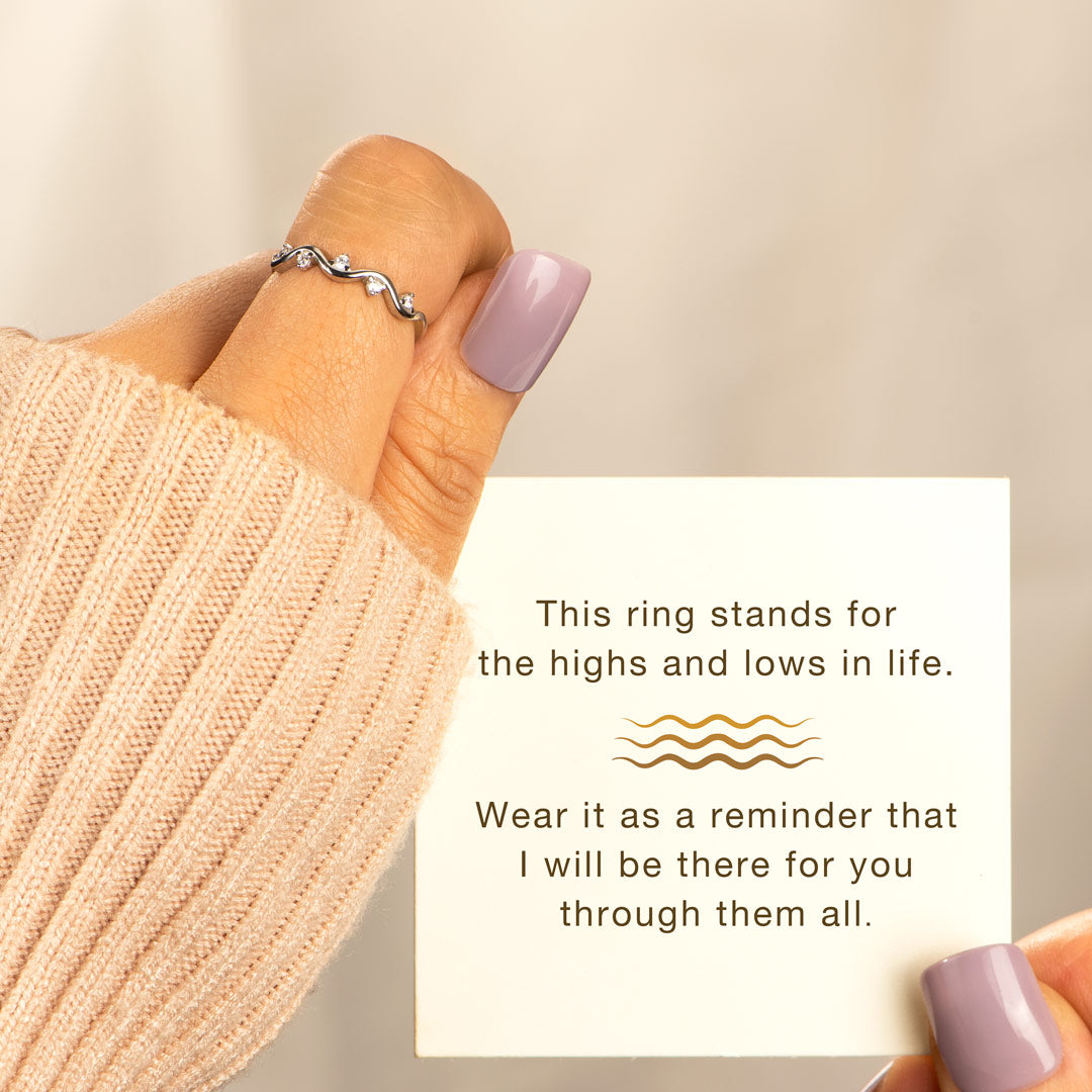 Highs And Lows Wave Ring