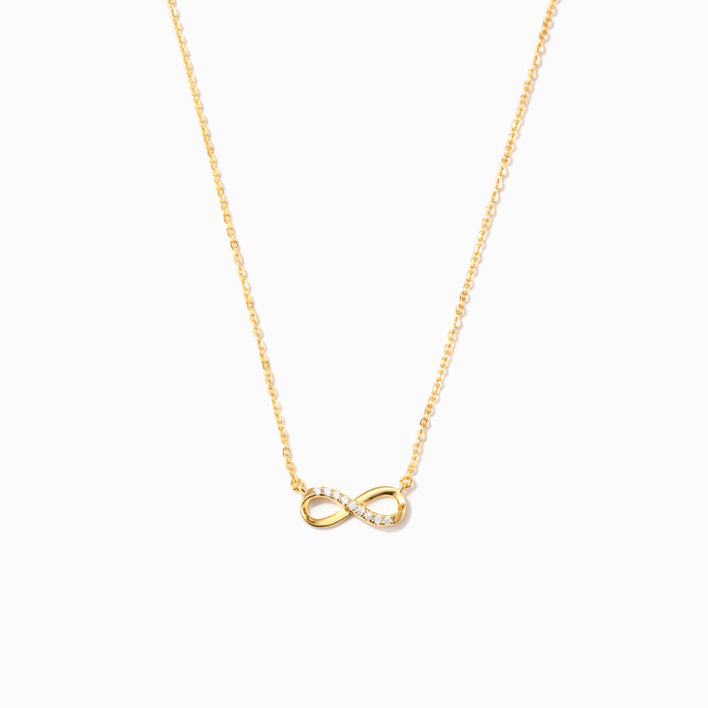 Beautiful Forever Golden Infinity Necklace
