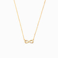 Beautiful Forever Golden Infinity Necklace