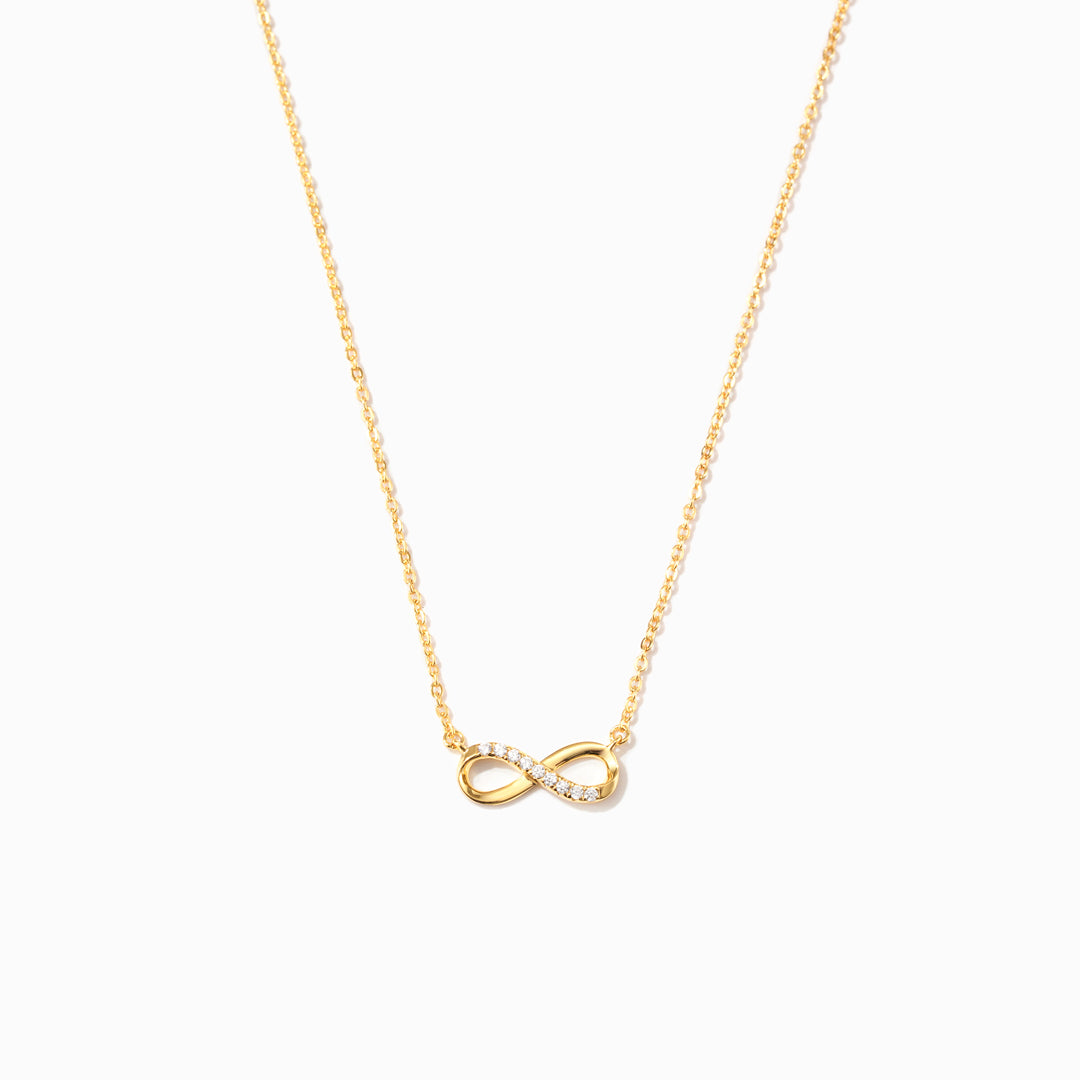 Beautiful Forever Golden Infinity Necklace