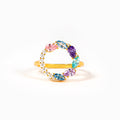 Mama's Circle of Love 1-8 Marquise Water Drop Birthstone Ring