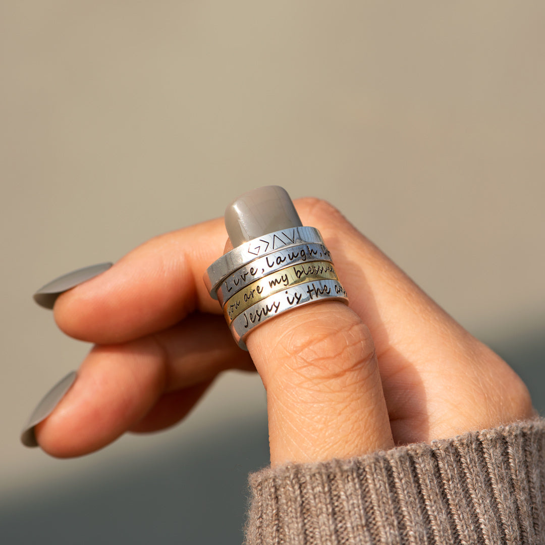 Custom Mantra Ring