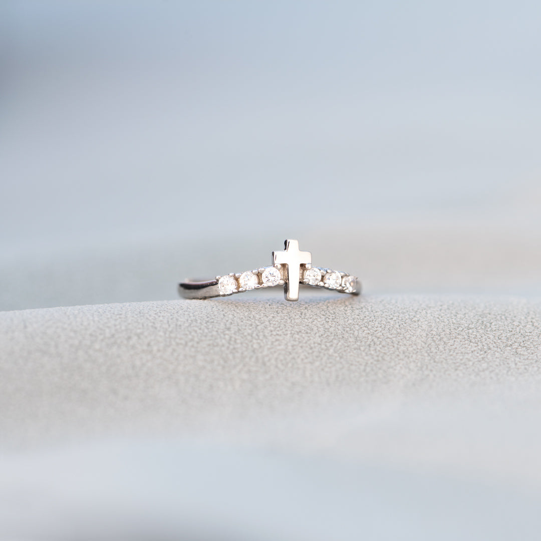 Storms Of Life Cross Arch Ring