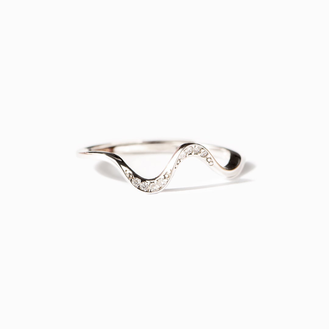 For Friend Ebbs And Flows Minimalist Wave Ring
