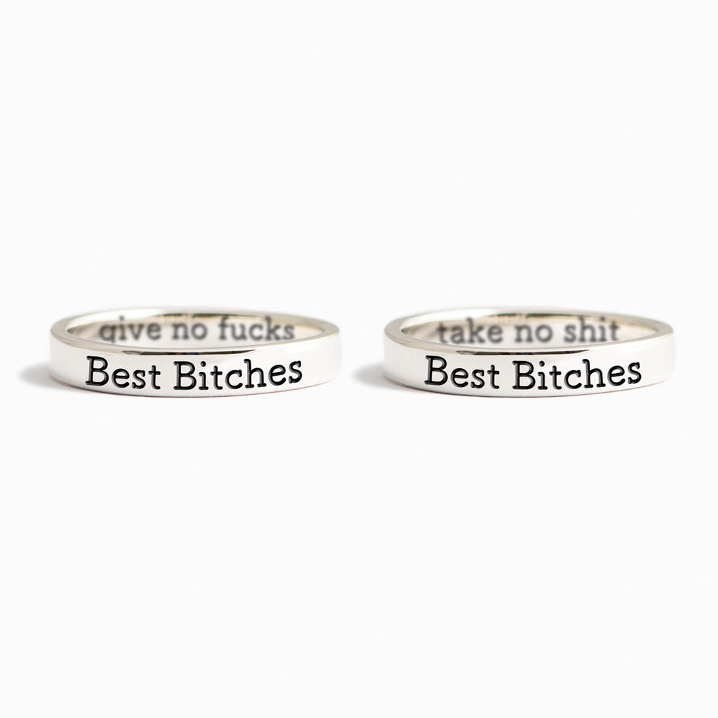 Best Bitches Matching Mantra Ring