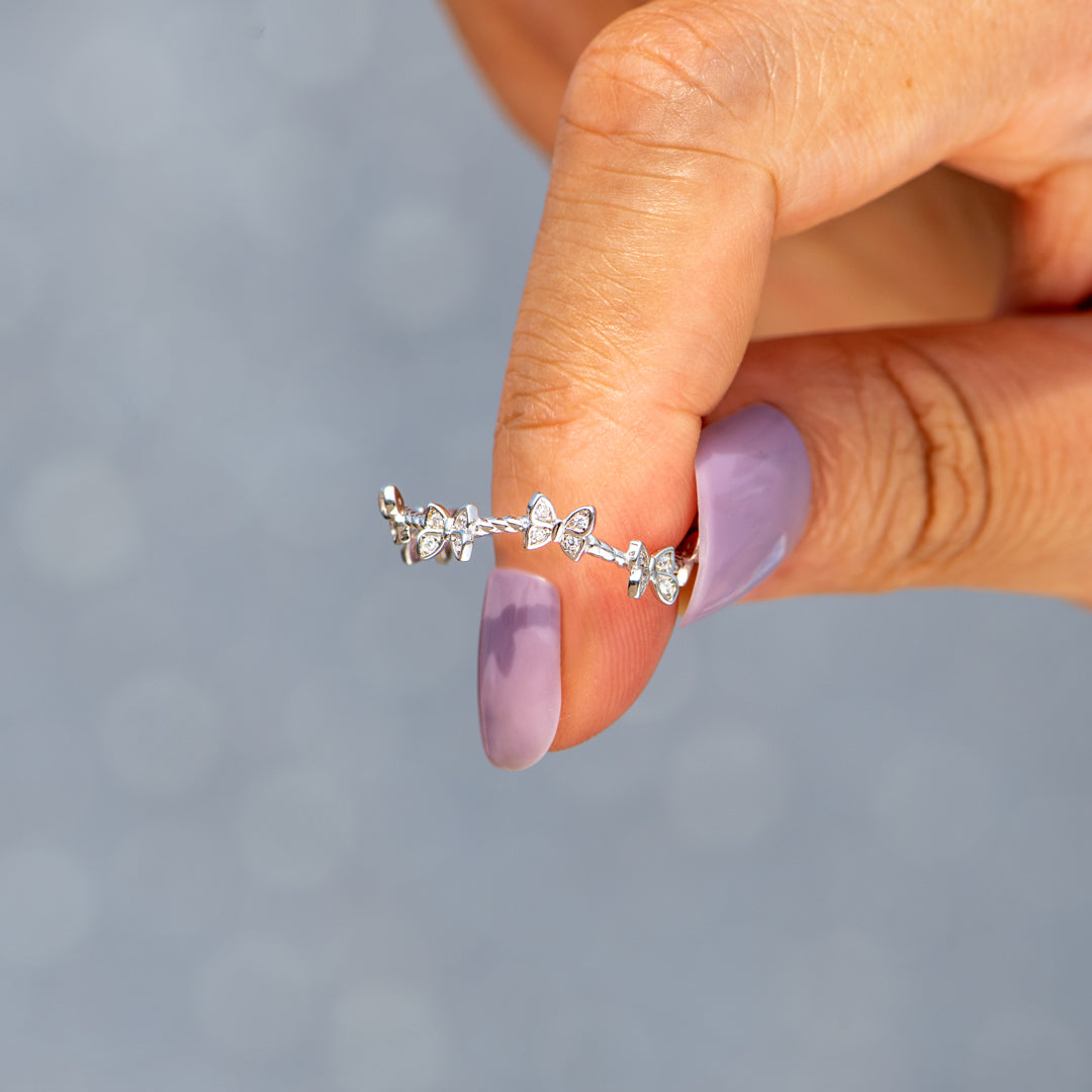 For Daughter Kaleidoscope Butterfly Ring