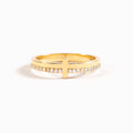 Dear Daughter Let God Be In Control Golden Cross Ring