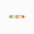 Mama's Lucky Charms 1-5 Birthstones Clover Ring