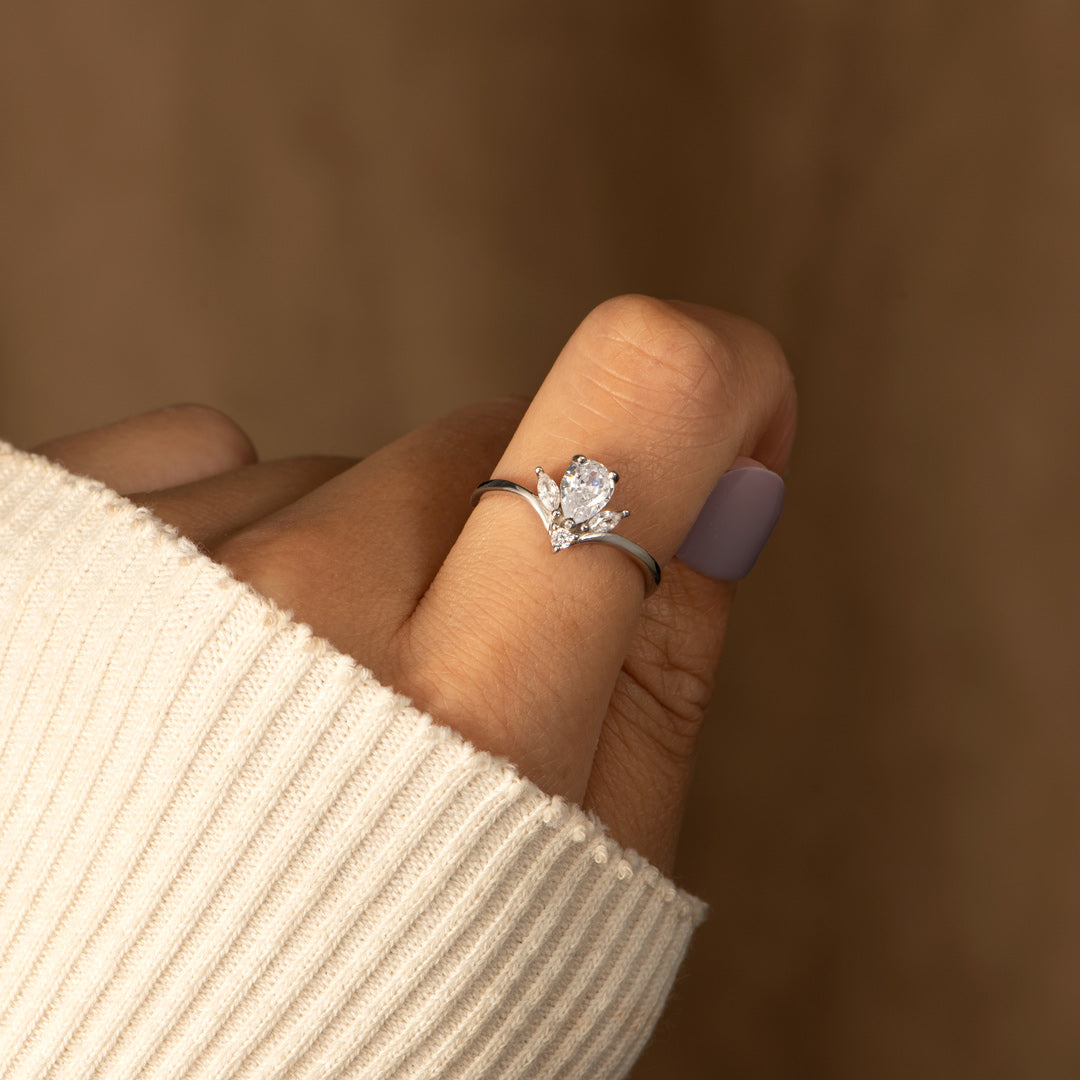 Trio Stone Promise Ring