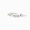 Sterling Silver Anti Anxiety Fidget Ring with Beads Spinners
