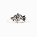 Burned and Survived Self-Love Black Rose Ring