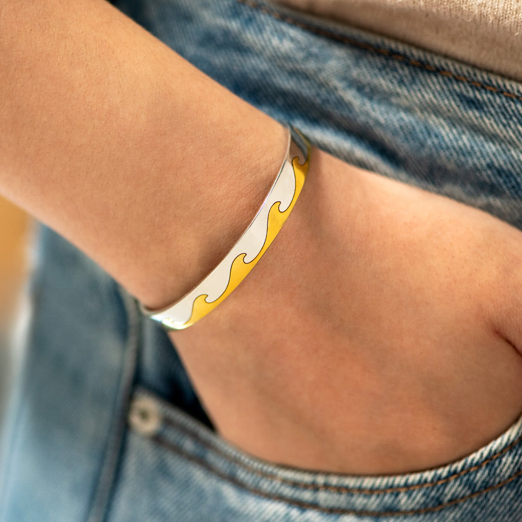 My Badass Girl Gang Waves Minimalist Bangle