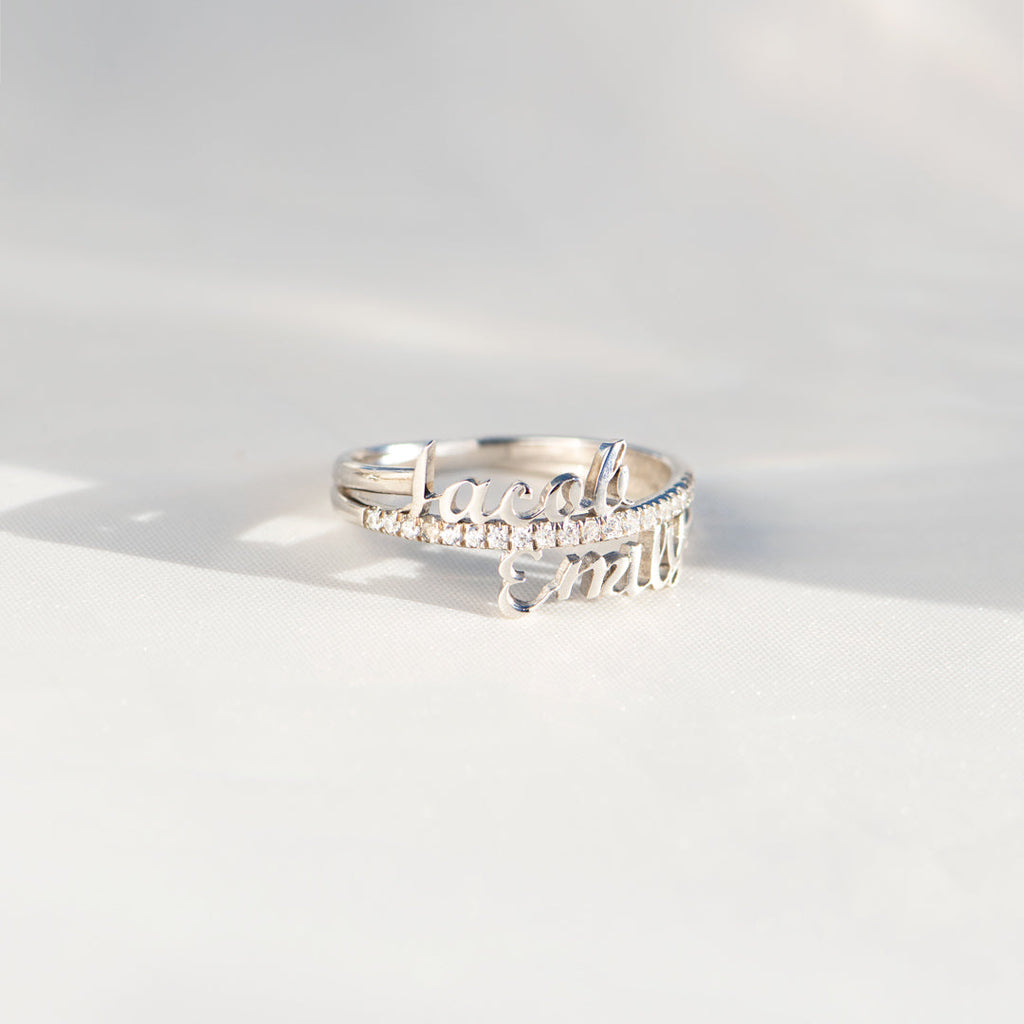 Personalized 1-6 Names Ring
