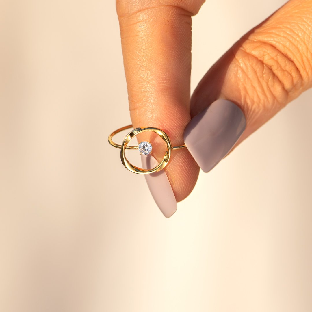You Are Strong And Brave Central Star Ring