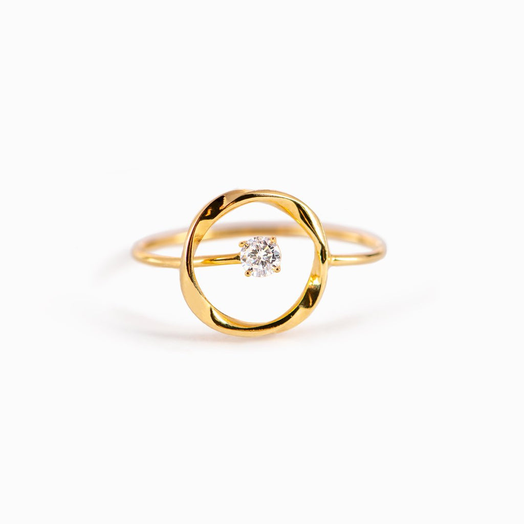 You Are Strong And Brave Central Star Ring