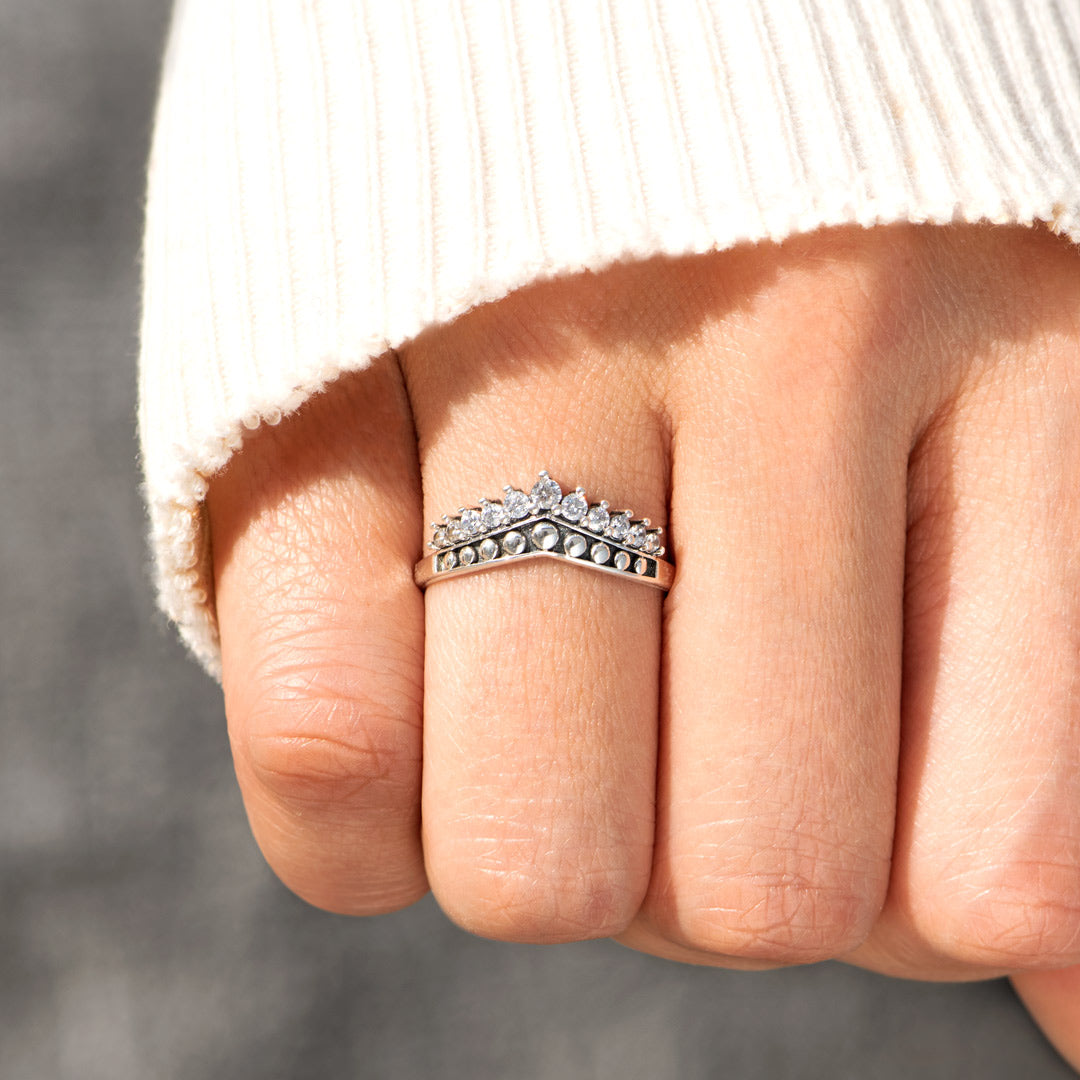 Mom&Nana Antique Crown Ring