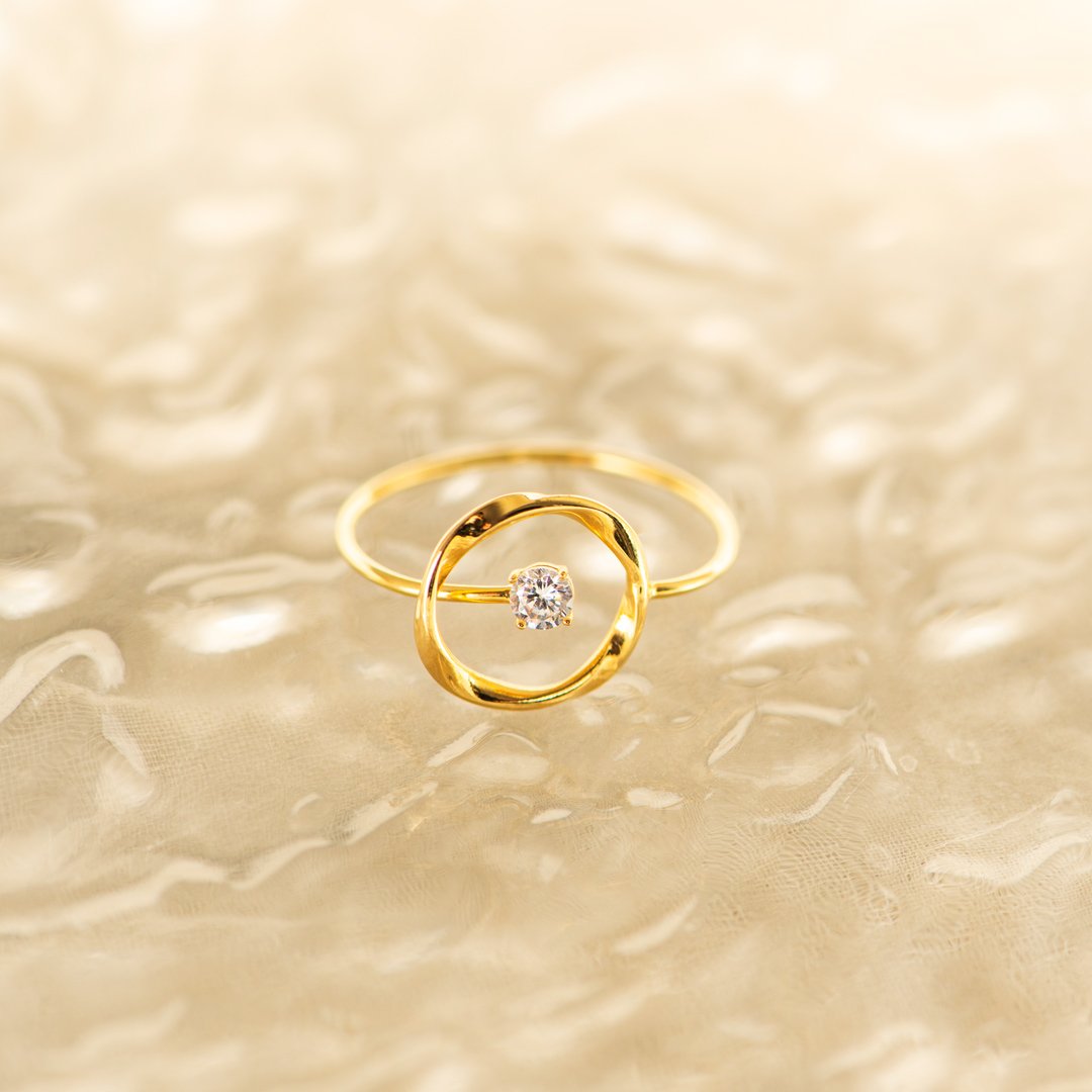 You Are Strong And Brave Central Star Ring