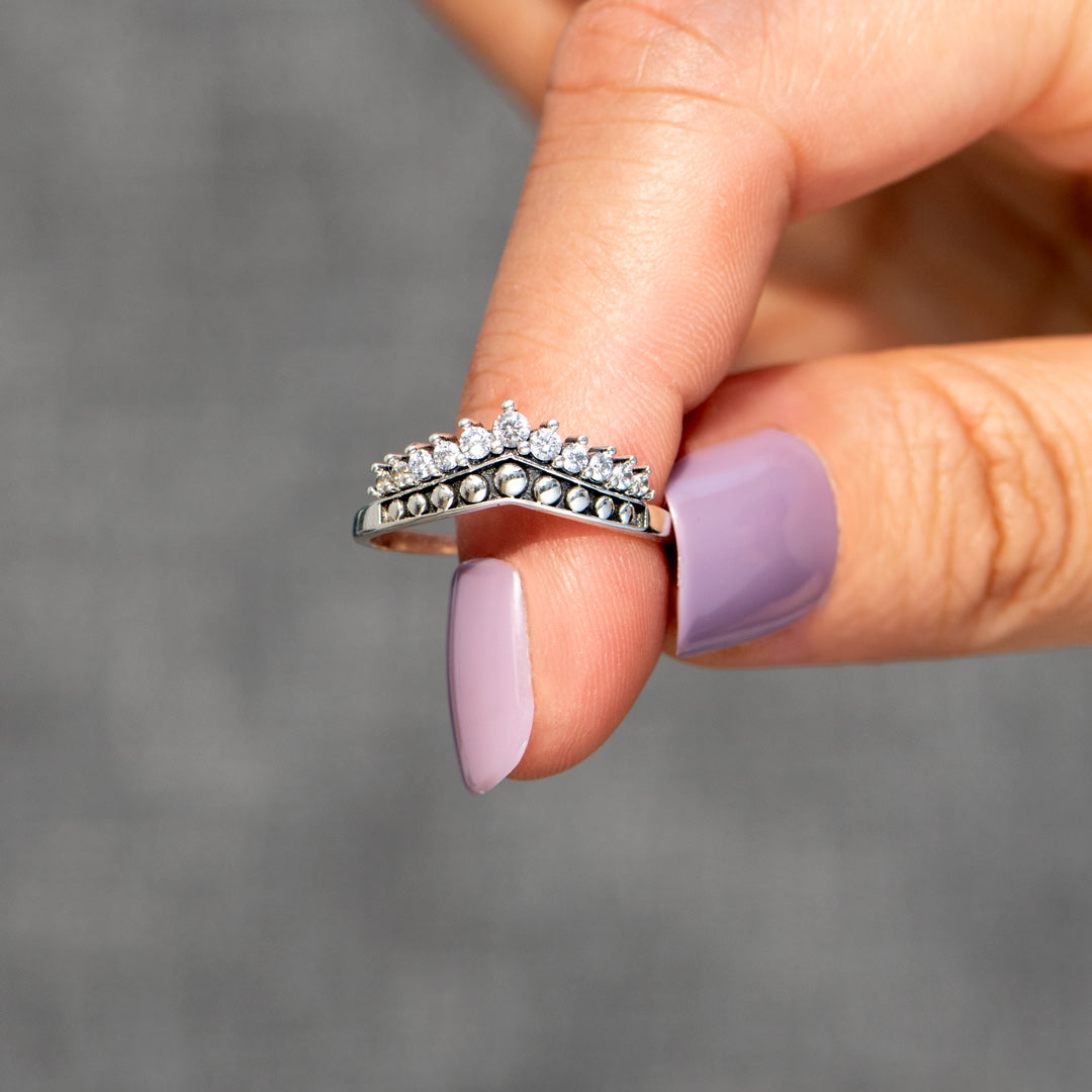 Mom&Nana Antique Crown Ring