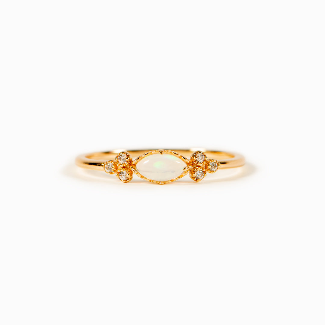 Love Yourself Oval Cut Opal Ring