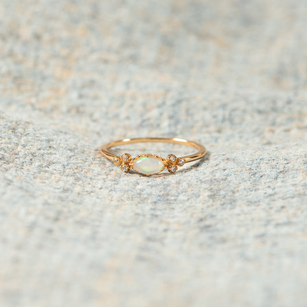 The Purest Love for Mother & Daughter Matching Oval Cut Opal Ring