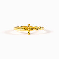 Daughter Protected By Both Twisted Cross Ring