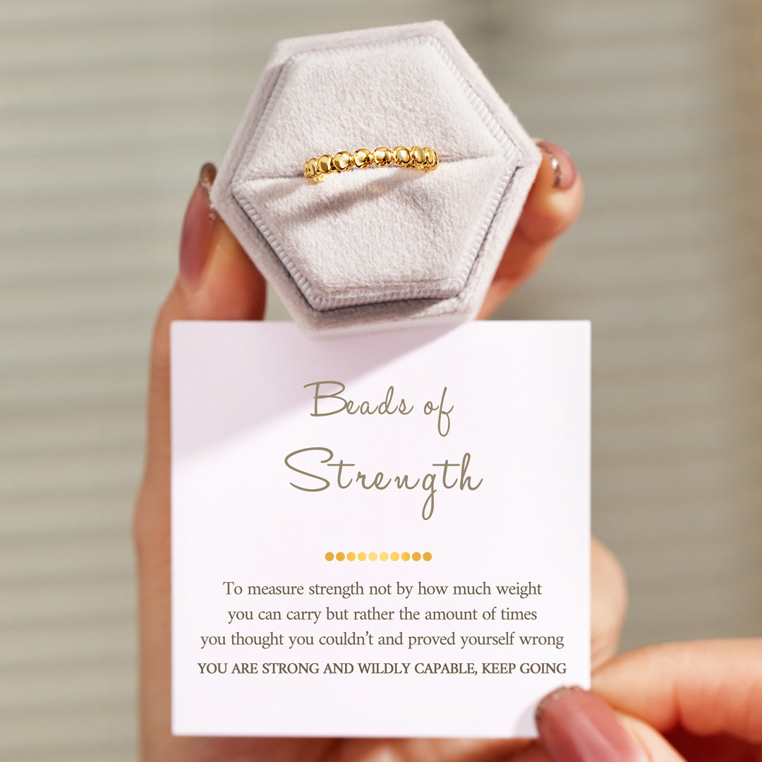 Beads Of Strength Minimalist Sphere Ring