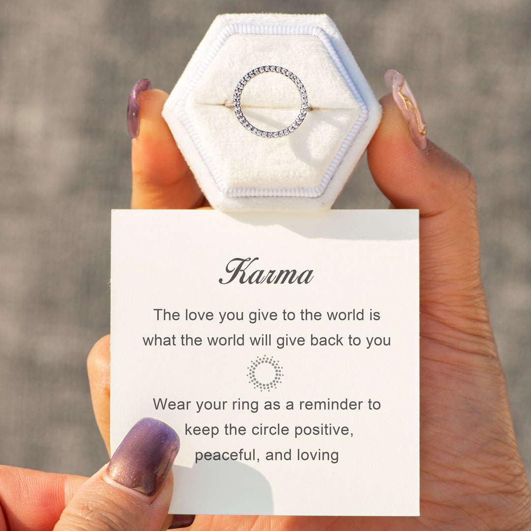 Karma Pavé Circle Eternity Ring