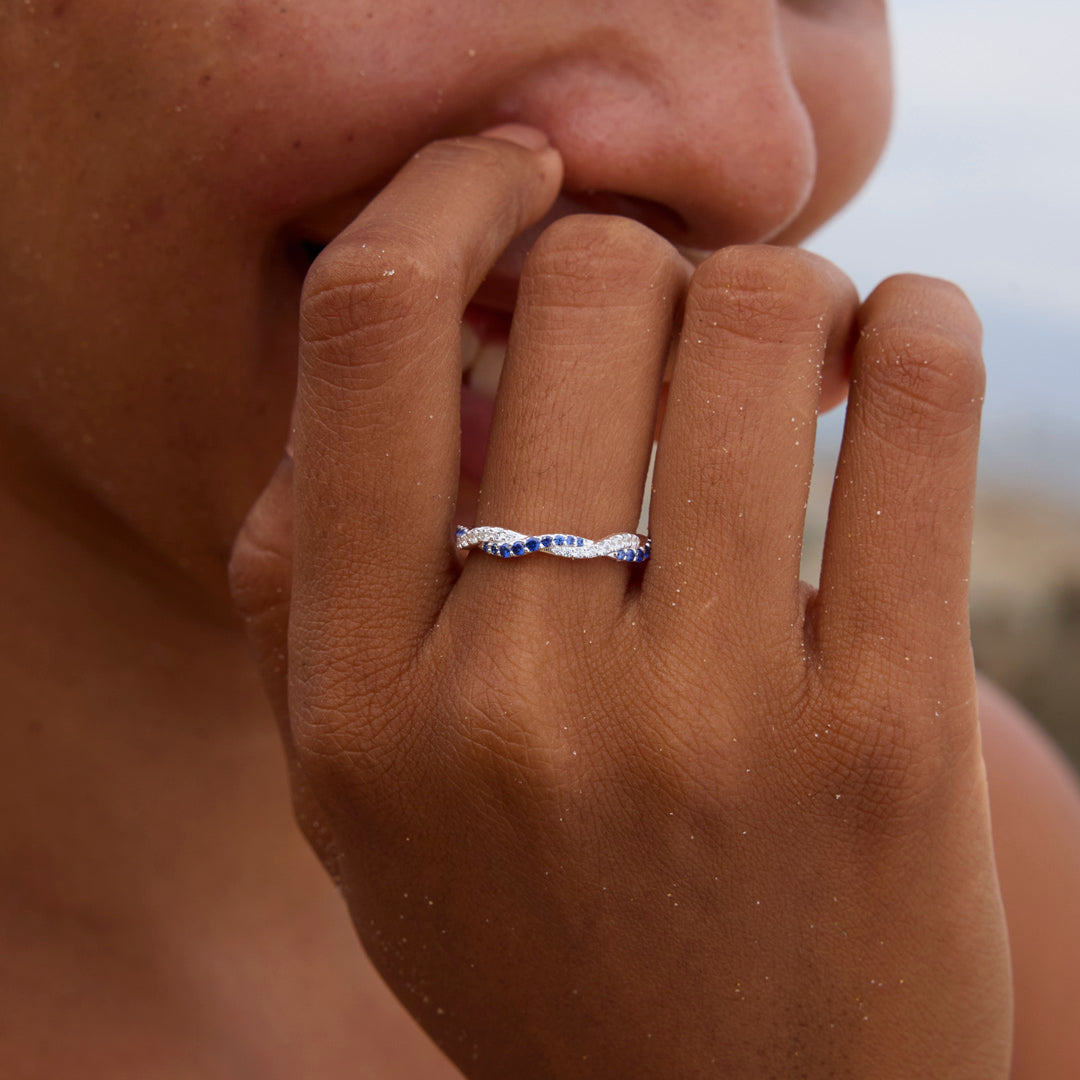 Best B♥tches Dual Interwoven Ring Set
