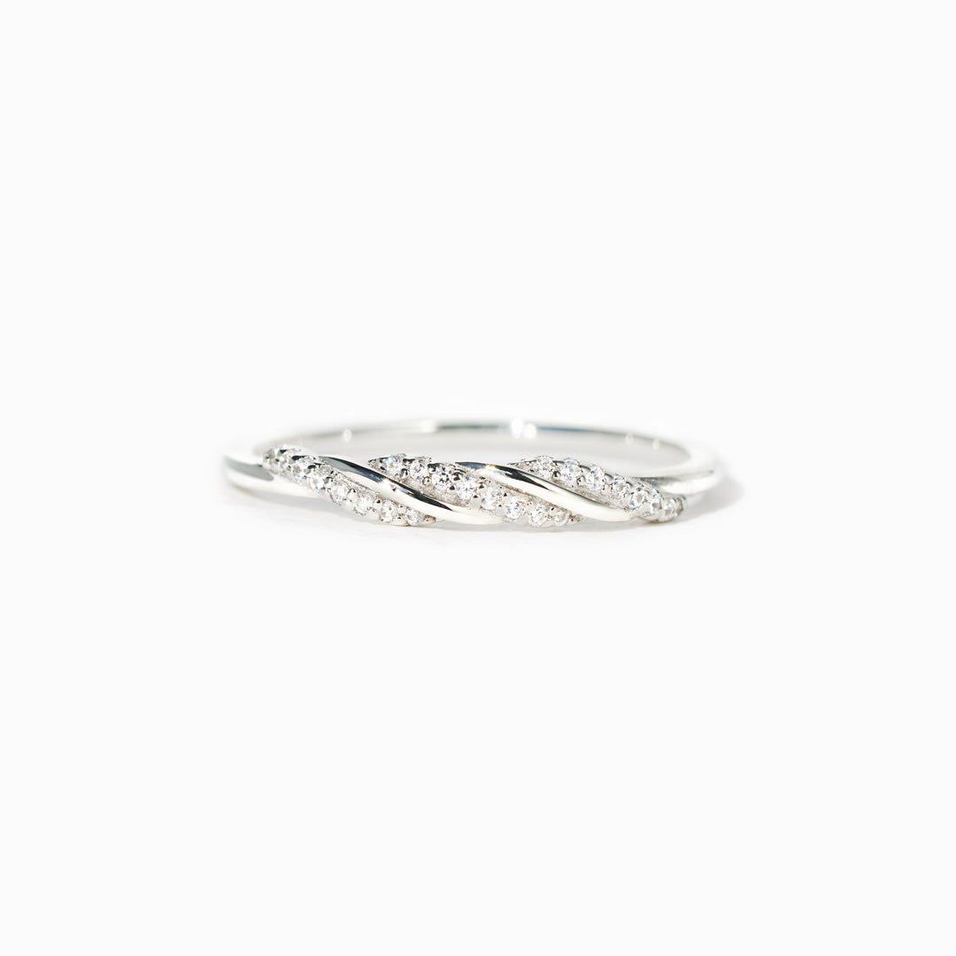 Through Every Twist And Turn Triple Spiral Ring