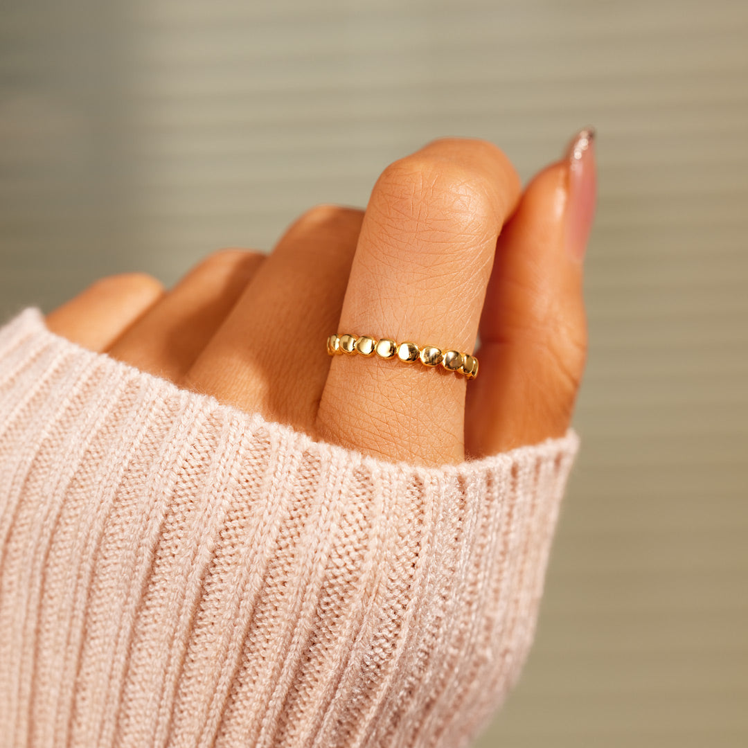 Beads Of Strength Minimalist Sphere Ring