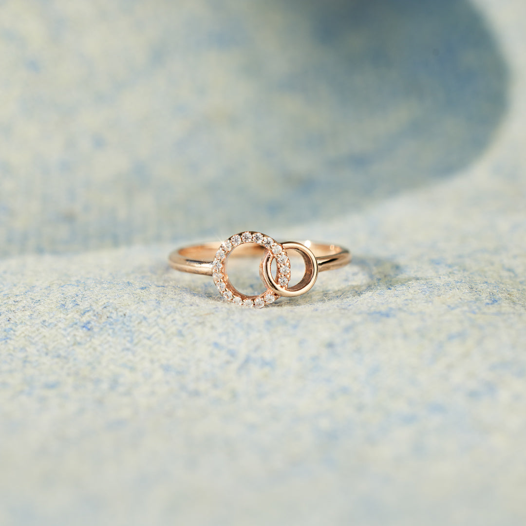 Forever Linked Forever Loved Linked Circle Ring