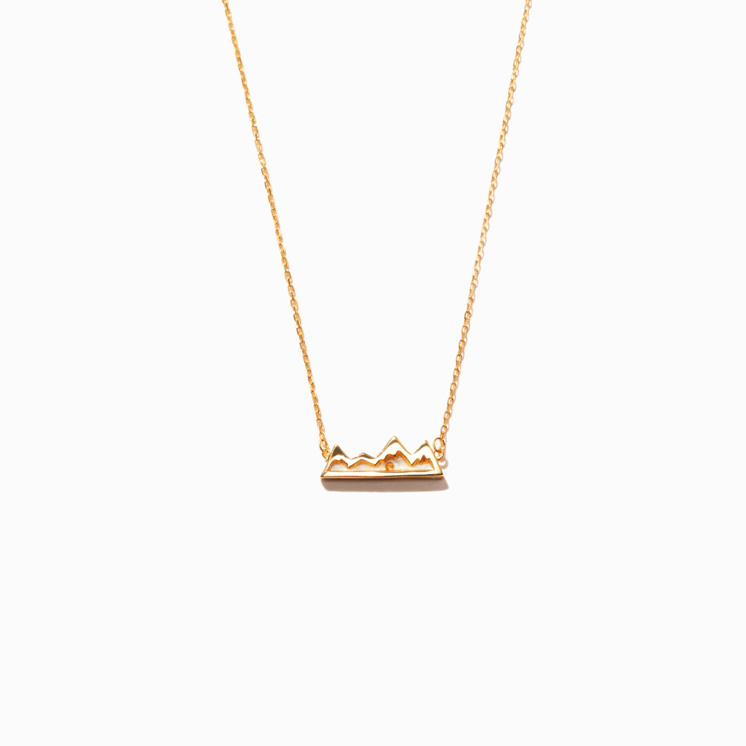 Mustard Seed Mountain Necklace