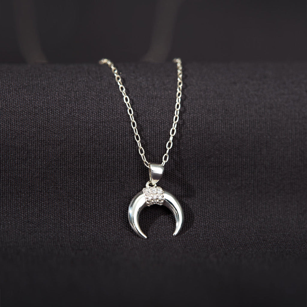 I Love You To The Moon And Back Crescent Moon Necklace