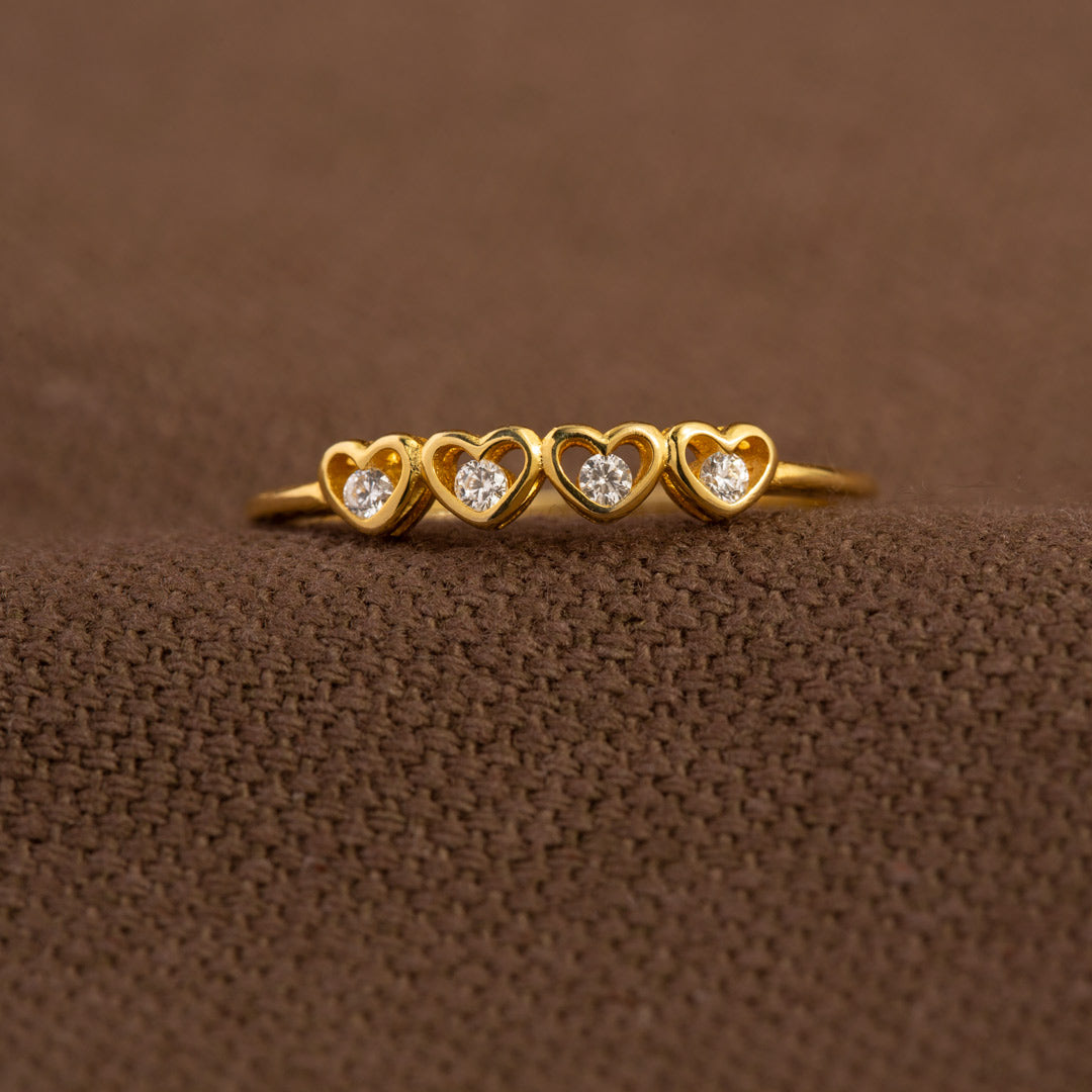 Mom&Daughter Always Heart To Heart Tiny Hearts Ring