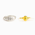 Mom&Kids Birth Flowers Matching Ring