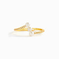 Past Present Future Triple Pearl Ring