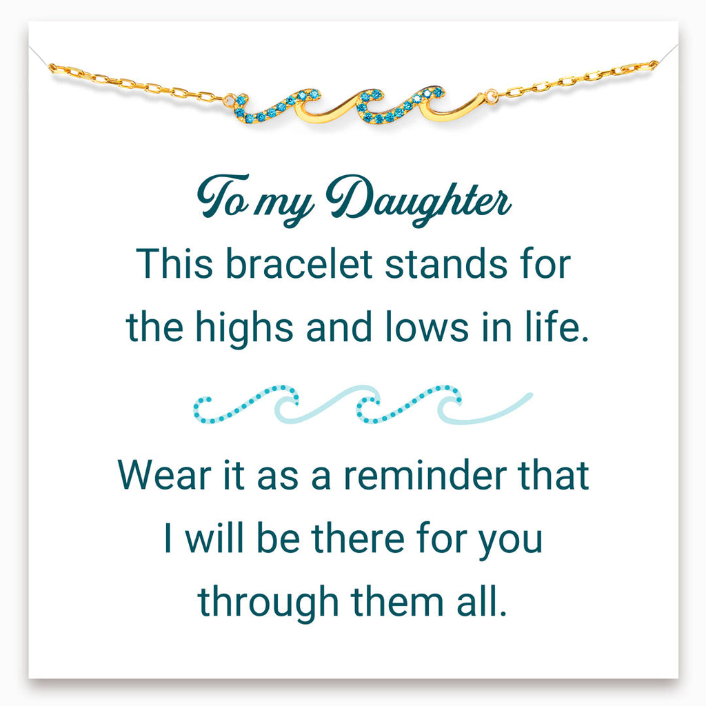 Highs And Lows In Life Triple Wave Bracelet