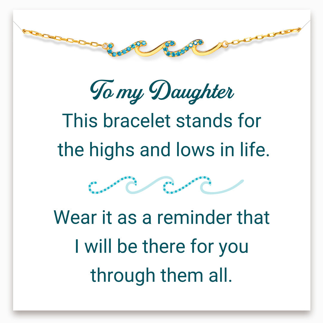 Highs And Lows In Life Triple Wave Bracelet