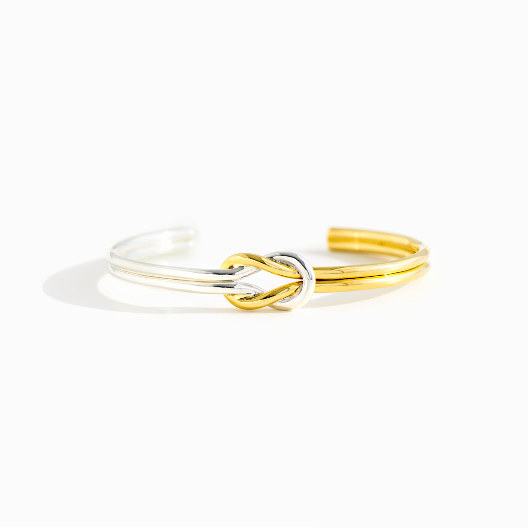 Our Friendship Is A Knot Cuff Bracelet