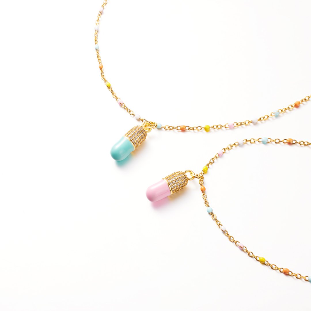 The Storm Will Pass Happy Pill Necklace
