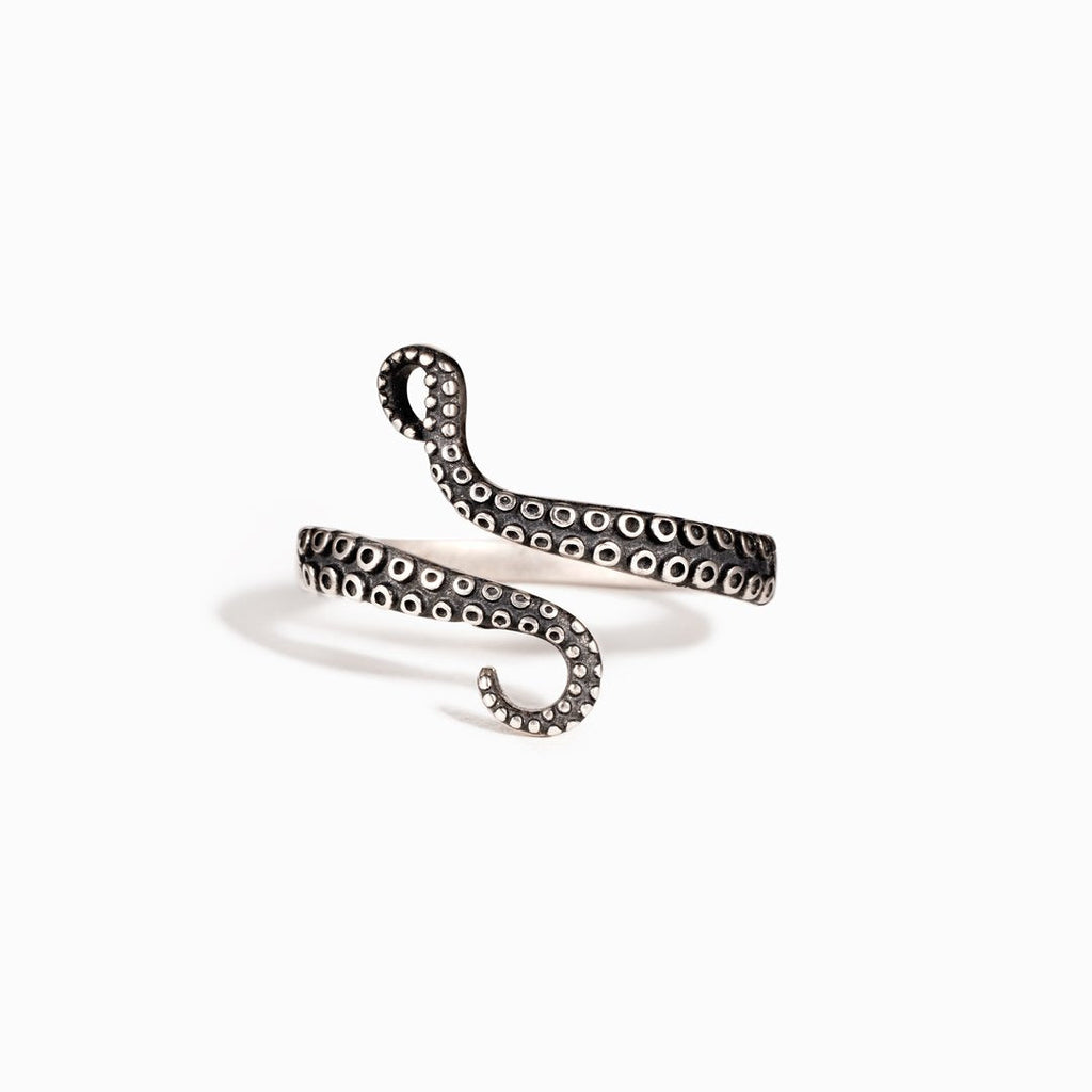 Sterling Silver Octopus Ring