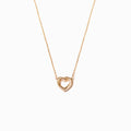 Mother Daughter Pavé Linked Hearts Necklace