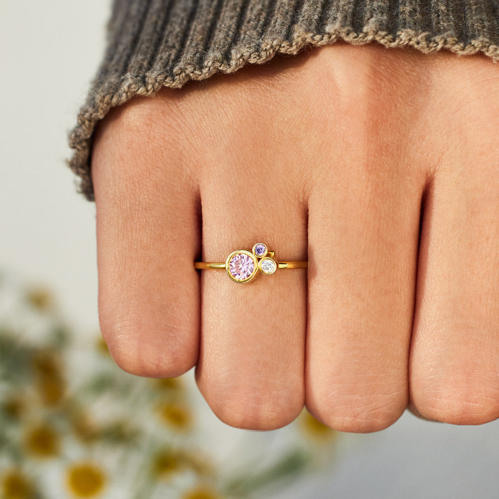 1-7 Birthstones Dots Mothers Ring-Specialized Mother’s day Gift