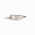 Our Paths Have Met For A Reason Triple Parallel Pavé Ring
