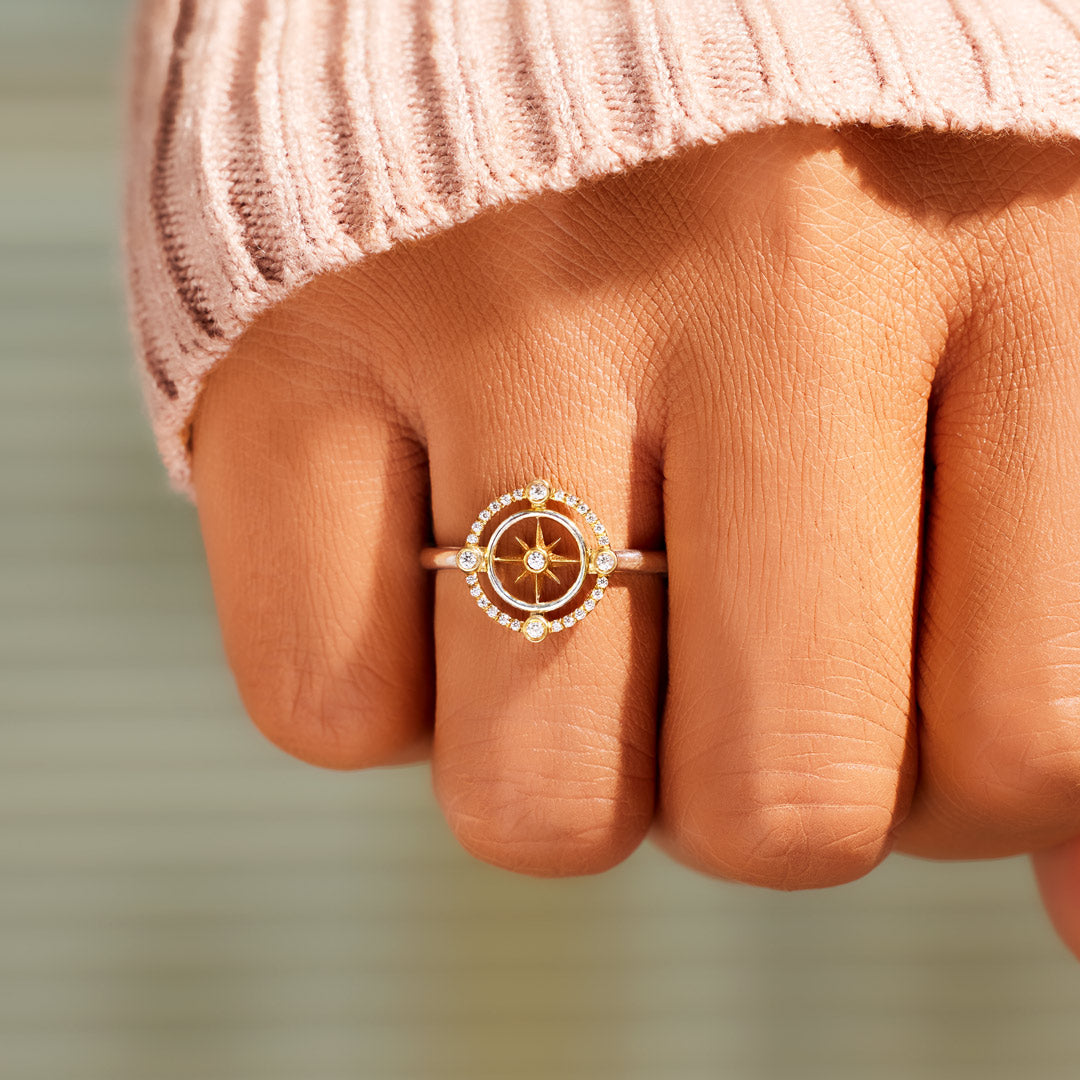 To My Wife Compass Ring