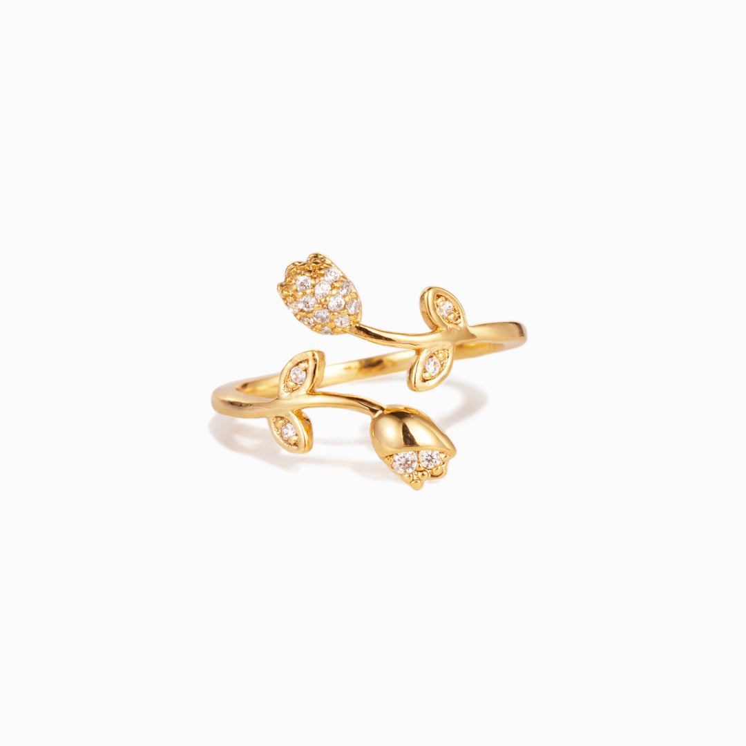 For Sisters Tulip Flower Ring