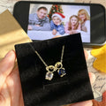 Collar entrelazado con piedra de nacimiento para niños (2 o 3), joyería colgante que simboliza el vínculo entre madre e hijo, recuerdo personalizado delicado, regalo para mamá, mujeres, hijas y chicas adolescentes